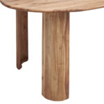 EETTAFEL, volledig massief naturelkleurig acaciahout thumbnail 5