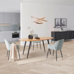 EETTAFEL, volledig massief mangohout, natuurlijke kleur thumbnail 2