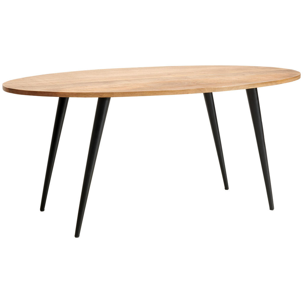 EETTAFEL, volledig massief mangohout, natuurlijke kleur