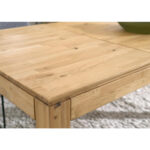 EETTAFEL, massief wild eiken bruin thumbnail 5