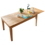 EETTAFEL, massief wild eiken bruin thumbnail 7