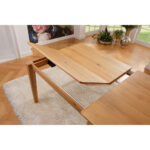 EETTAFEL, massief wild eiken bruin thumbnail 6
