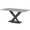 EETTAFEL, grijs, zwart