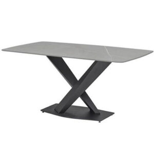 EETTAFEL, grijs, zwart