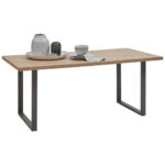 EETTAFEL, ambachtelijk eikenhout thumbnail 1