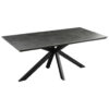 EETTAFEL, zwart, donkergrijs