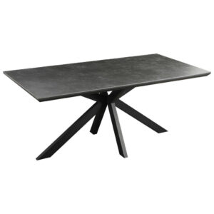 EETTAFEL, zwart, donkergrijs