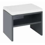 BANK, textiel, houtmateriaal antraciet thumbnail 1