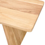 BANK, hout, zwart metaal, acaciakleuren thumbnail 4
