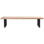 BANK, zwart hout, eiken kleur thumbnail 3