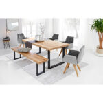 BANK, zwart hout, eiken kleur thumbnail 5