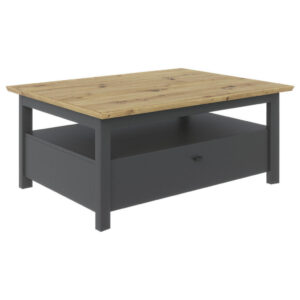 CLUBTAFEL, ambachtelijk eikenhout