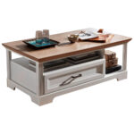 CLUBTAFEL, wit, eikenkleur thumbnail 1