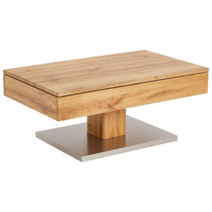 CLUB TAFEL, eikenkleuren, roestvrij staalkleuren