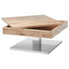 CLUBTAFEL, 75/38/75 cm eikenkleur