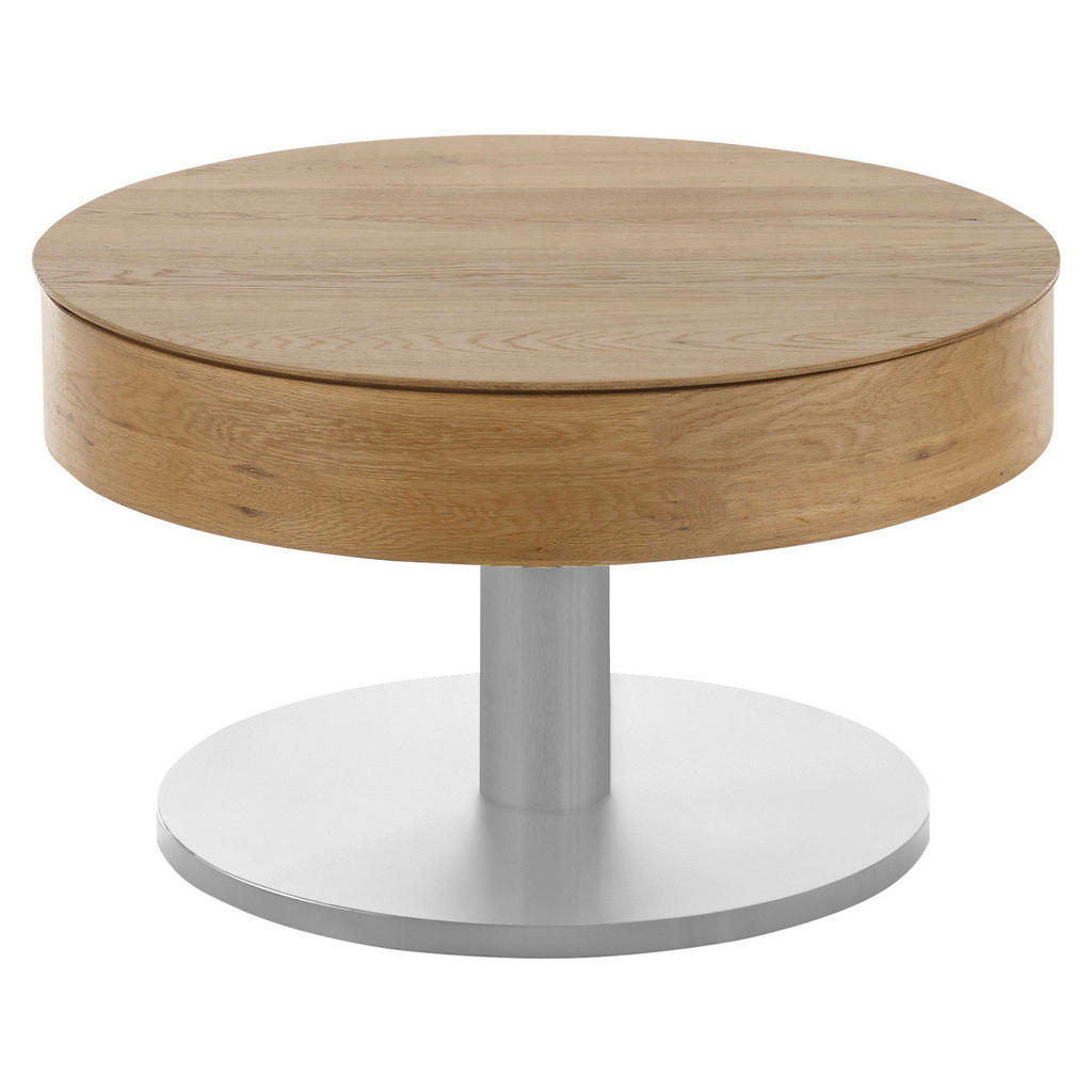 CLUB TAFEL, eikenkleuren, roestvrij staalkleuren