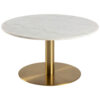 CLUBTAFEL, wit, messingkleur
