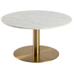 CLUBTAFEL, wit, messingkleur thumbnail 1