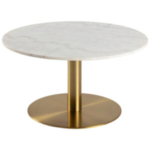 CLUBTAFEL, wit, messingkleur