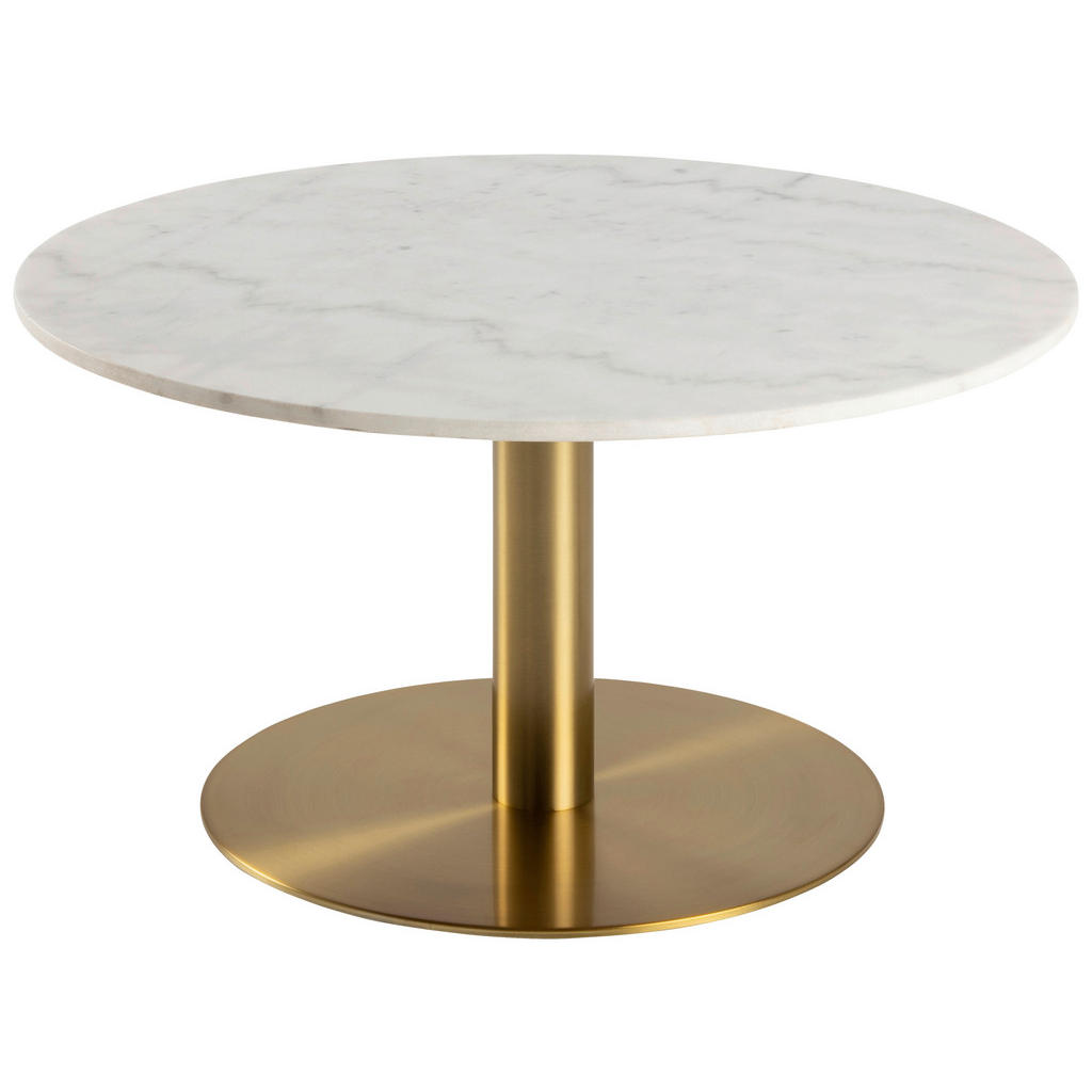CLUBTAFEL, wit, messingkleur