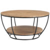 CLUBTAFEL, zwart, acaciakleur