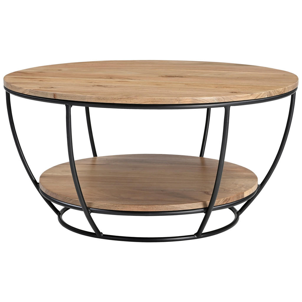 CLUBTAFEL, zwart, acaciakleur