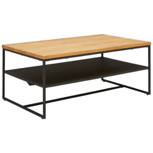 CLUBTAFEL, zwart, eikenkleur