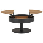 CLUBTAFEL, zwart, eikenkleur thumbnail 2