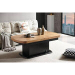 CLUBTAFEL, zwart, eikenkleur thumbnail 2