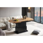 CLUBTAFEL, zwart, eikenkleur thumbnail 3