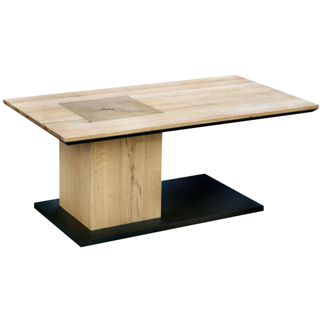 CLUBTAFEL, zwart, eikenkleur