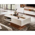 CLUB TAFEL, zwart, wit, ambachtelijk eiken thumbnail 2