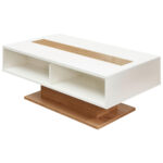 CLUB TAFEL, zwart, wit, ambachtelijk eiken thumbnail 1
