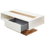 CLUB TAFEL, zwart, wit, ambachtelijk eiken thumbnail 4