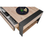 CLUB TAFEL, zwart, ambachtelijk eiken thumbnail 6
