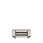 CLUBTAFEL, 115/49,4/65,4 cm zwart, bruine kleur thumbnail 3