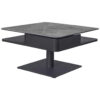 CLUBTAFEL, grijs, zwart