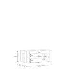 CLUBTAFEL, 110/45,5/60 cm eiken, grijswit thumbnail 3