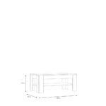 CLUBTAFEL, 110/45,5/60 cm eiken, grijswit thumbnail 4