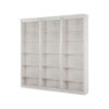 BOEKENKAST 223/222/34 cm wit, grenenkleur