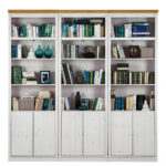 BOEKENKAST 223/222/34 cm wit, honingkleur thumbnail 4