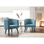 COCKTAIL-ARMSTOEL, blauw textiel thumbnail 2