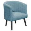COCKTAIL-ARMSTOEL, blauw textiel