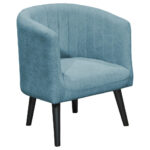 COCKTAIL-ARMSTOEL, blauw textiel thumbnail 1