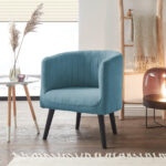 COCKTAIL-ARMSTOEL, blauw textiel thumbnail 3