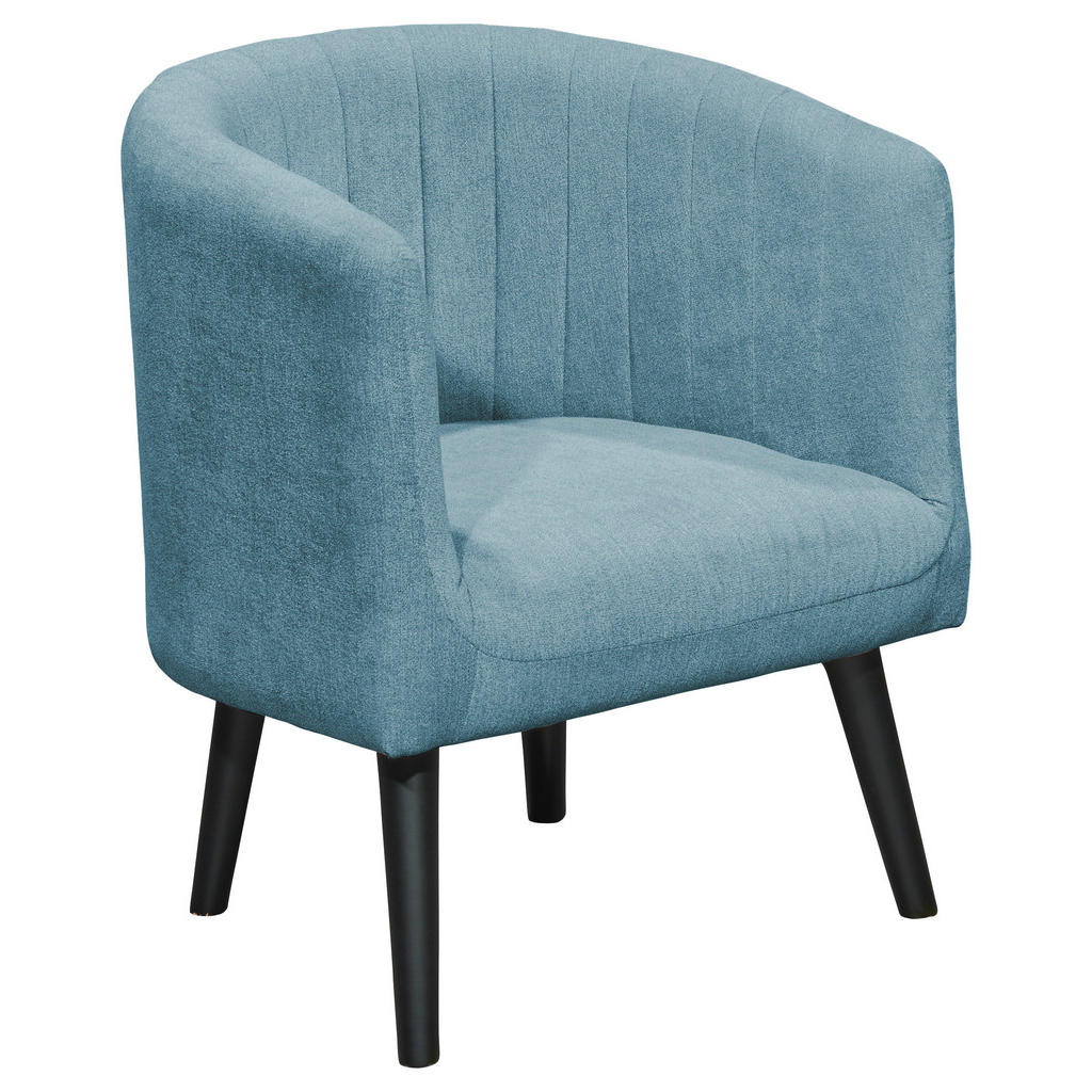 COCKTAIL-ARMSTOEL, blauw textiel
