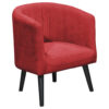 COCKTAIL-ARMSTOEL, rood textiel
