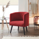 COCKTAIL-ARMSTOEL, rood textiel thumbnail 3
