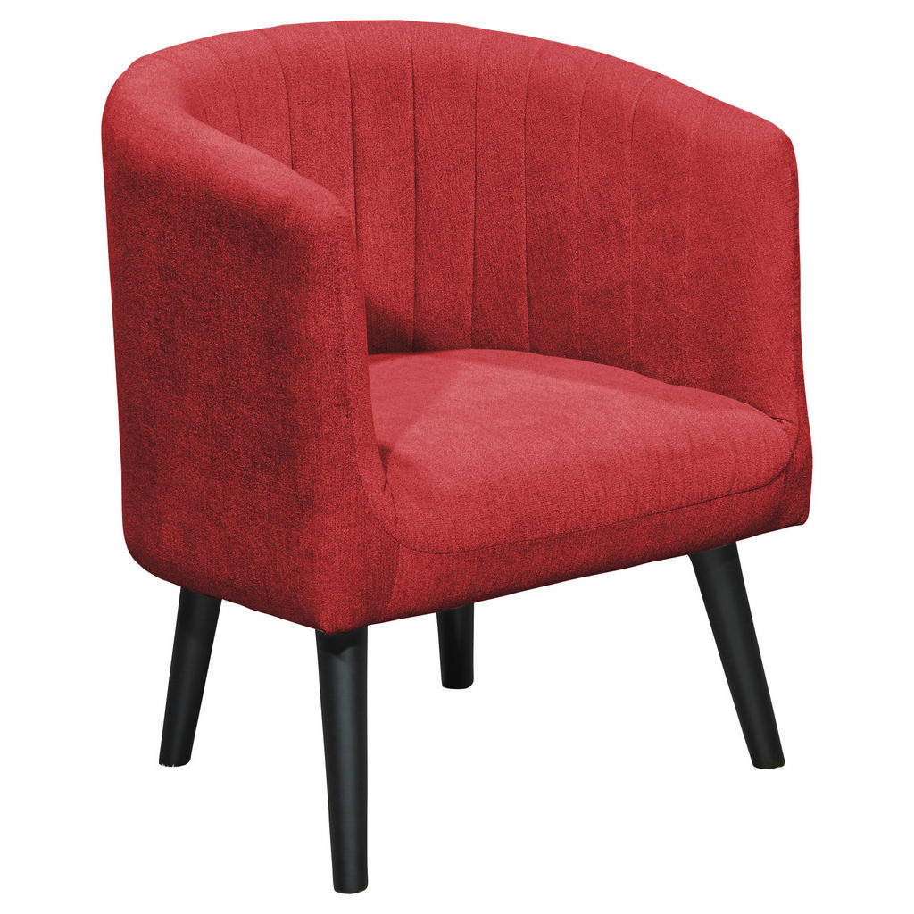 COCKTAIL-ARMSTOEL, rood textiel