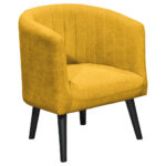 COCKTAIL-ARMSTOEL, geel textiel thumbnail 1